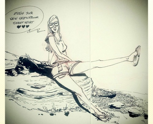 sketchbook first page romain laforet
