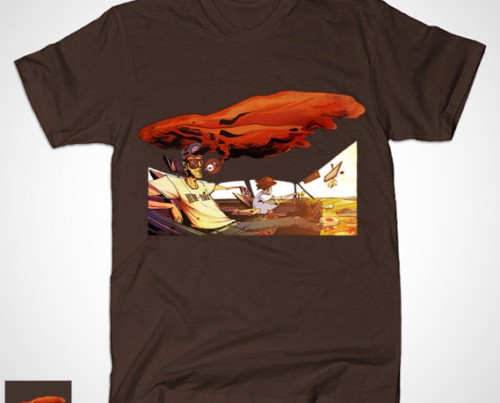 tshirt 2 bro, 1 car, 1 stick romain laforet