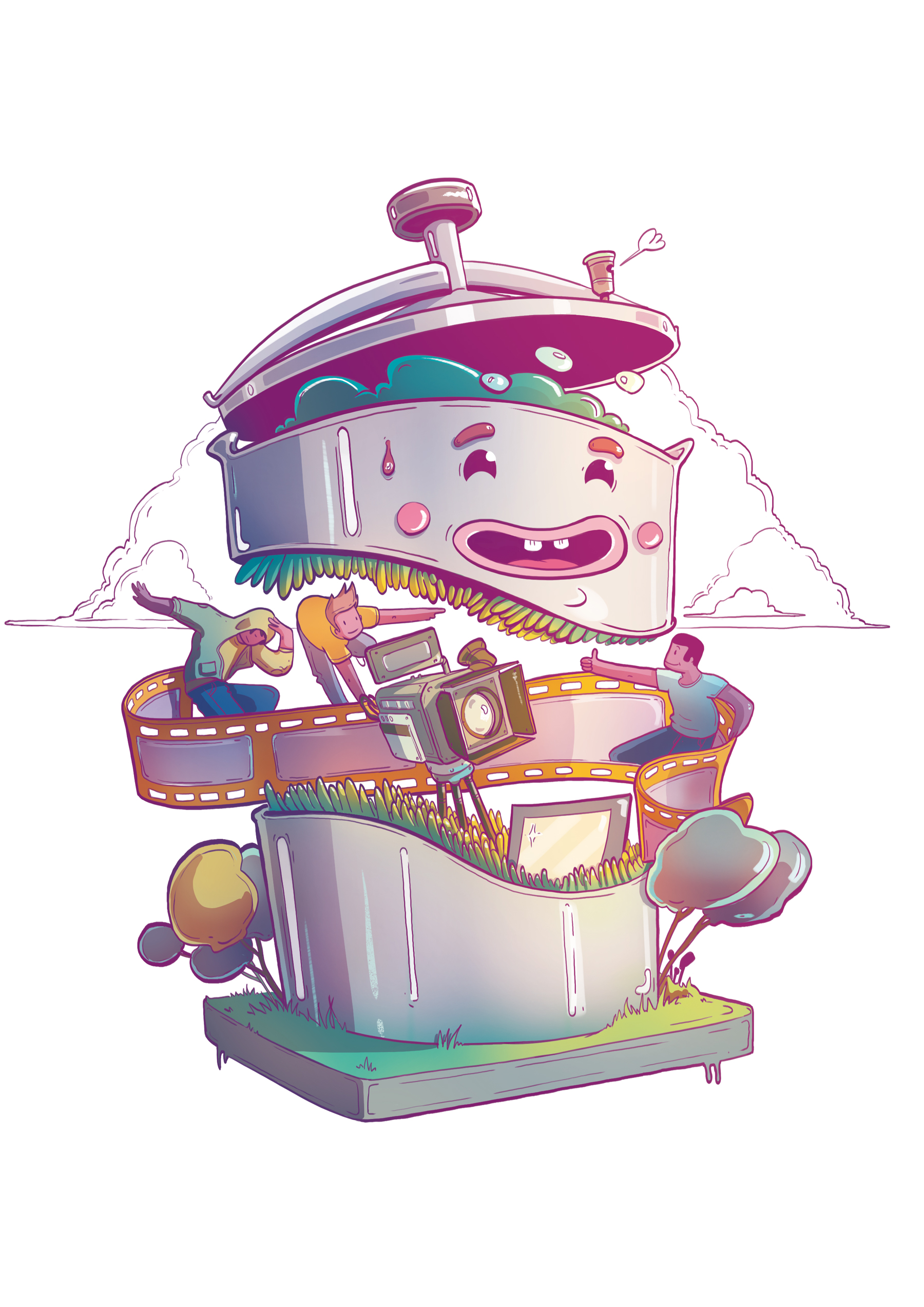 cocotte minute - Illustration - Romain Laforet