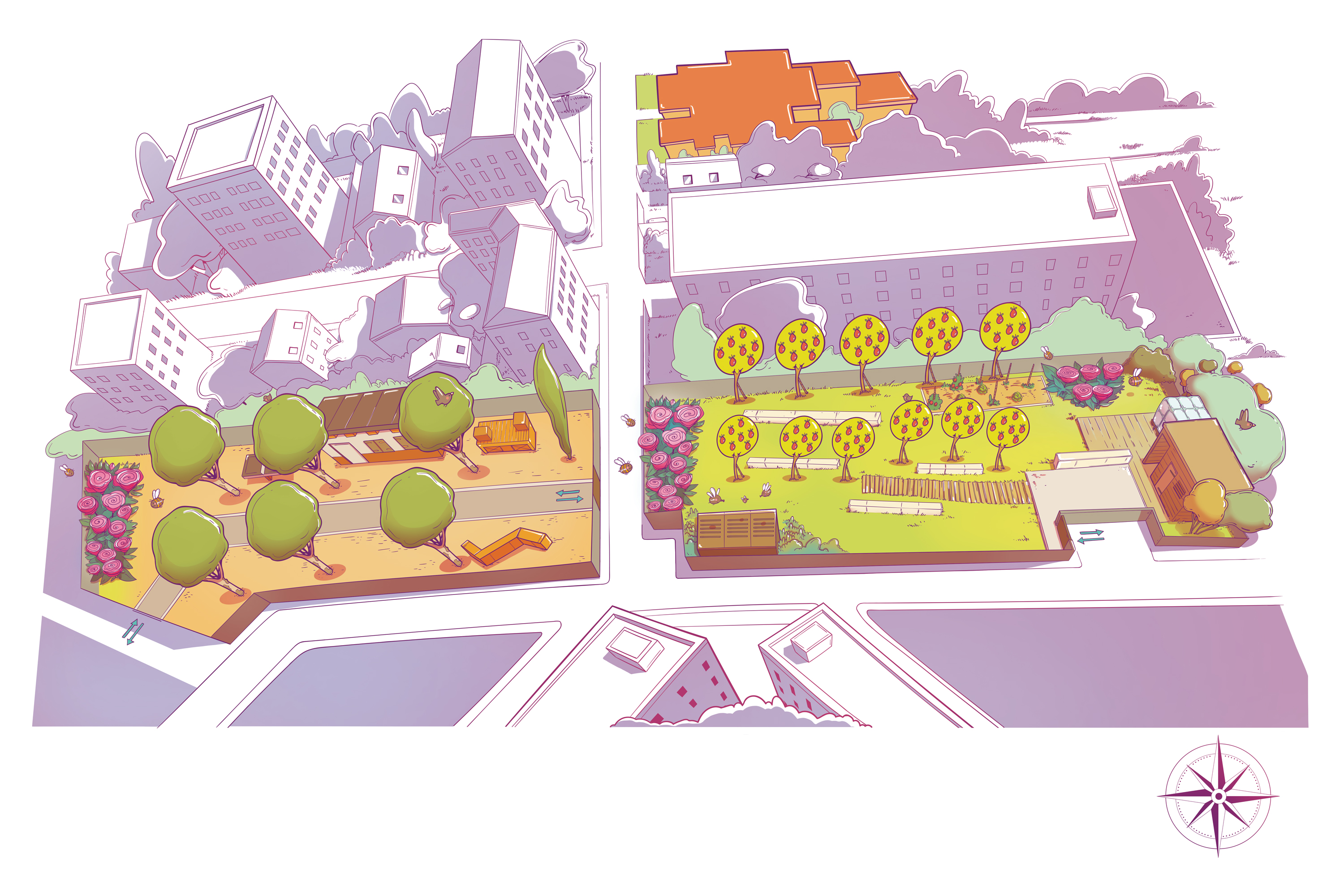 plan - Illustration - Romain Laforet