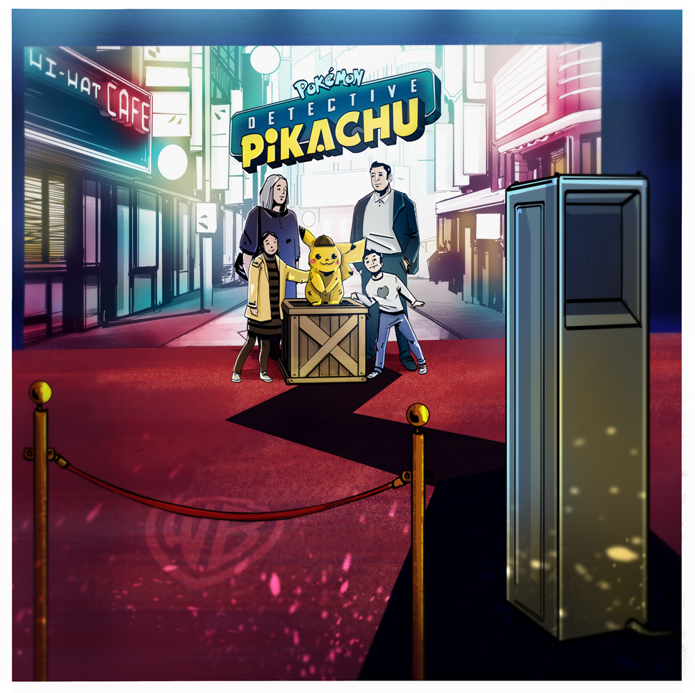 concept detective pikachu evenement lancement