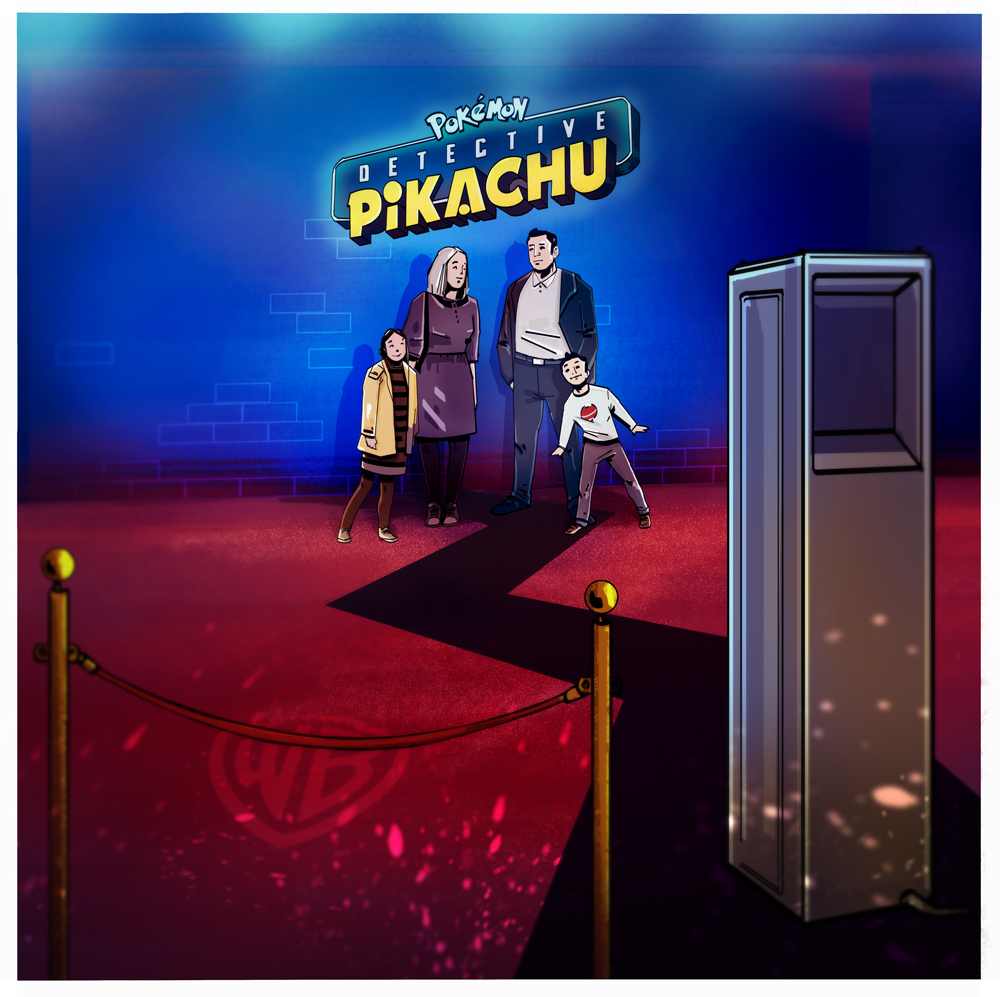 concept detective pikachu evenement lancement